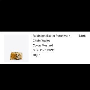 Tory Burch Robinson Snake Chain Wallet